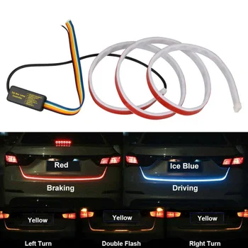150CM 4 Color RGB Car Rear Trunk Strip Light Tailgate Turn Brake Signal Flow LED 12V High Quality CarLED Strip Lamp
150CM 4 Color RGB Car Rear Trunk Strip Light Tailgate Turn Brake Signal Flow LED 12V High Quality CarLED Strip Lamp