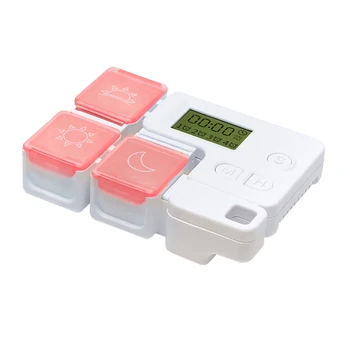 

3 Compartments Pill Box Container Portable Combination Timing Remind Smart Medicine Dispenser Organizer Case Without Battery