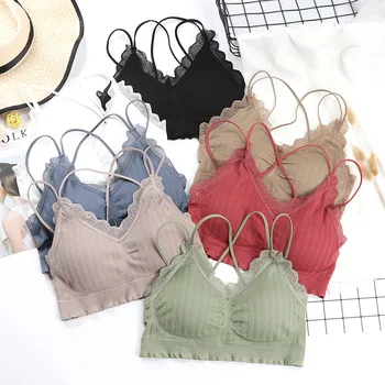 CHRLEISURE Thread Bras For Women Cross Beauty Back Lace Bra Gather Soft Breathable Women's Lingerie 
CHRLEISURE Thread Bras For Women Cross Beauty Back Lace Bra Gather Soft Breathable Women's Lingerie