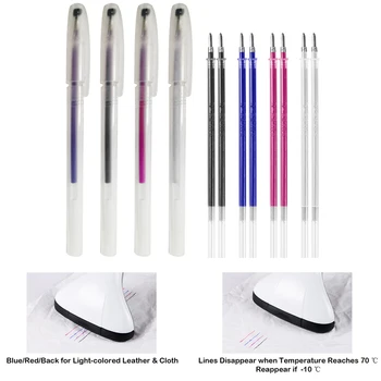 4PCS Heat Erasable Fabric Marker with 8PCS Refills for Tailors Sewing Quilting Dressmaking DIY Heat Erasable Tailors Sewing Pens
4PCS Heat Erasable Fabric Marker with 8PCS Refills for Tailors Sewing Quilting Dressmaking DIY Heat Erasable Tailors Sewing Pens