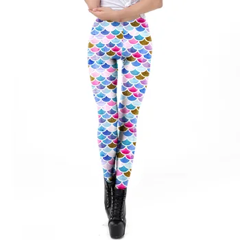 Fitness Womens Leggings Pants High elastic slim slimming fish scale 3D printing Leggings Women Sport Space Ladies Gothic Sexy 
Fitness Womens Leggings Pants High elastic slim slimming fish scale 3D printing Leggings Women Sport Space Ladies Gothic Sexy