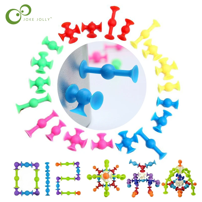 30Pcs DIY Silicone Building Blocks Assembled Sucker Suction Cup Blocks Funny Construction Toys for Children Educational Toys GYH
30Pcs DIY Silicone Building Blocks Assembled Sucker Suction Cup Blocks Funny Construction Toys for Children Educational Toys GYH