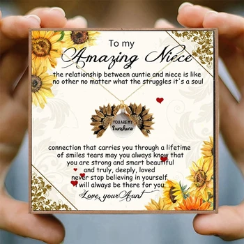 Gold Open Locket Necklace women Engraved You Are My Sunshine Sunflower Pendant Necklace Unique Party Jewelry Gift for niece
Gold Open Locket Necklace women Engraved You Are My Sunshine Sunflower Pendant Necklace Unique Party Jewelry Gift for niece