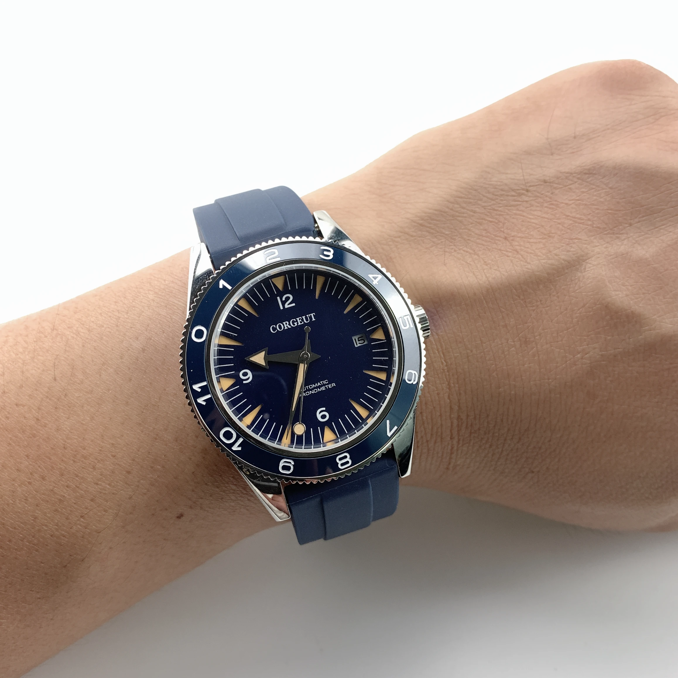 

Corgeut Swim sea master 41mm Diver Watch Automatic Mechanical james 007 bond Seagull Movement Brand Luxury Men Male Wristwatch
