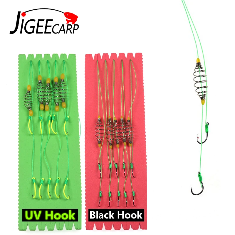 JIGEECARP 5Rigs/Foam Carp Fishing Holder Rig Winding Storage Boards Terminal Tackle Set Carp Hook Rig with UV Hook Black Hook
JIGEECARP 5Rigs/Foam Carp Fishing Holder Rig Winding Storage Boards Terminal Tackle Set Carp Hook Rig with UV Hook Black Hook