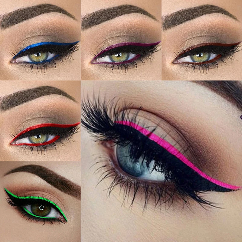DNM12 Color Color Eyeliner Pen Not Blooming Eyeliner long-lasting Waterproof And Sweatproof Liquid Eyeliner TSLM1
DNM12 Color Color Eyeliner Pen Not Blooming Eyeliner long-lasting Waterproof And Sweatproof Liquid Eyeliner TSLM1
