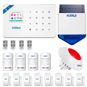 KERUI W18 Android IOS App Wireless GSM Home Alarm System Suits Smart Burglar Security Wifi Call Alarm System PIR Motion Sensor
KERUI W18 Android IOS App Wireless GSM Home Alarm System Suits Smart Burglar Security Wifi Call Alarm System PIR Motion Sensor
