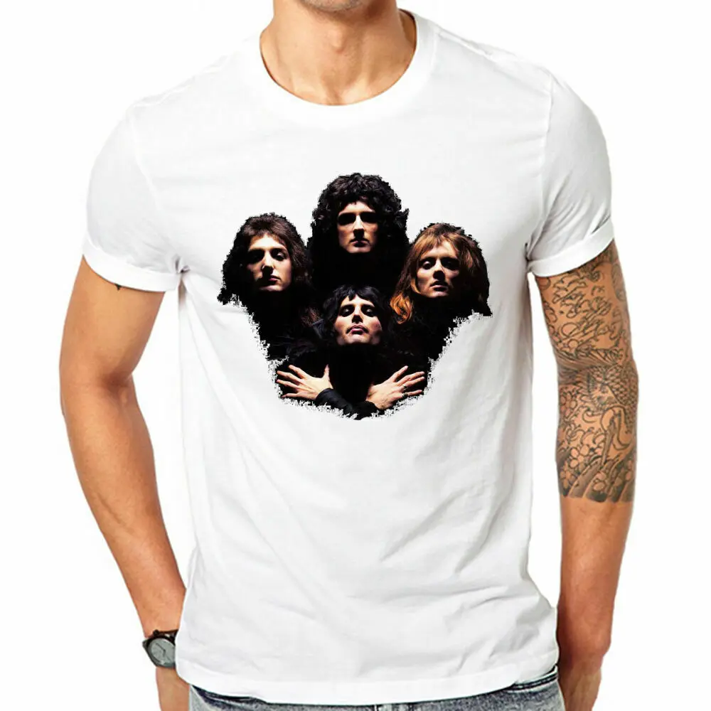 

Queen Ii Album Cover T Shirt Freddie Mercury,Brian May, Roger Taylor John Deacon Printed Tee Size S-3Xl