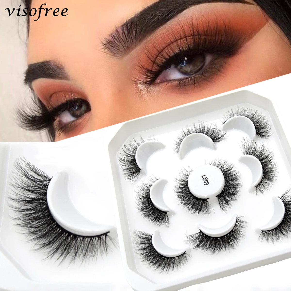 Visofree 5 Pairs Eyelashes 3D Mink Lashes Fluffy Soft Wispy Natural Cross Eyelash Extension Reusable Lashes Mink False Eyelashes
Visofree 5 Pairs Eyelashes 3D Mink Lashes Fluffy Soft Wispy Natural Cross Eyelash Extension Reusable Lashes Mink False Eyelashes