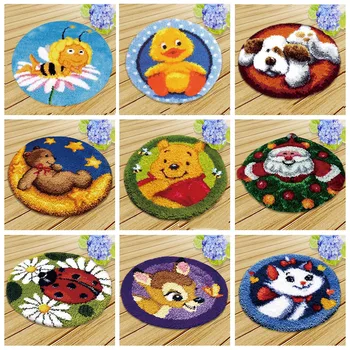 Carpet Embroidery Latch Hook Set Rug Canvas Kits Crochet Cross Stitch Latch Hook Knitted Tapijt Kits Fomiaran For Needlework DIY
Carpet Embroidery Latch Hook Set Rug Canvas Kits Crochet Cross Stitch Latch Hook Knitted Tapijt Kits Fomiaran For Needlework DIY