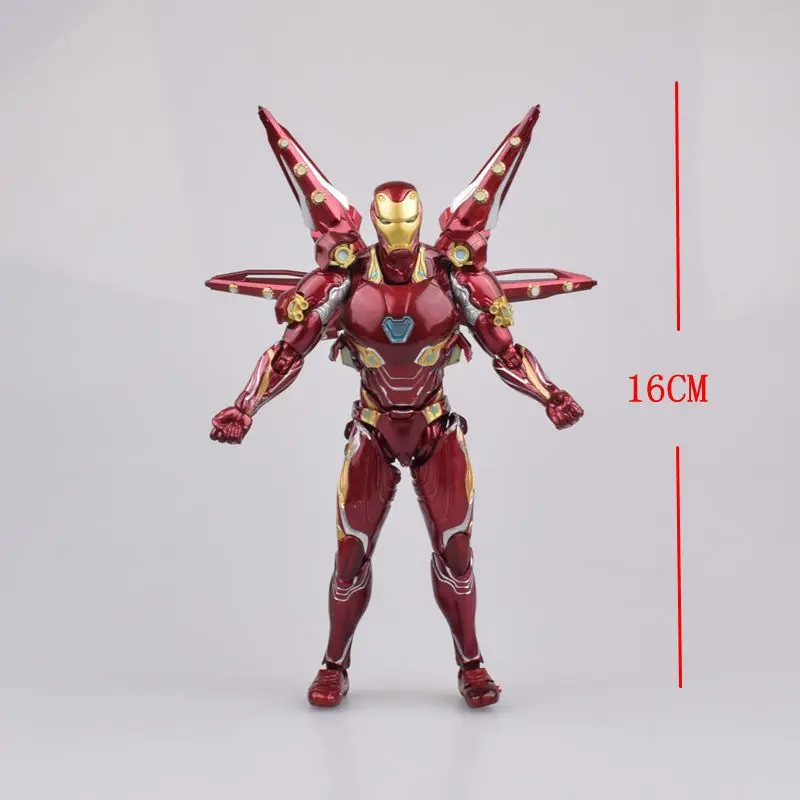 Anime 16CM Infinity War SHF Iron Man Mark MK50 2 generations Nano Weapon set version Movable PVC Action Figure Model Toys Gift
Anime 16CM Infinity War SHF Iron Man Mark MK50 2 generations Nano Weapon set version Movable PVC Action Figure Model Toys Gift