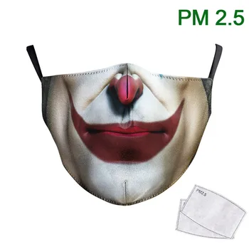 Funny Joker PM2.5 Filters Mask For Face Print Fabric Mask Washable Reusable Protective Dust Mask Big Mouth Cosplay Mouth-Muffle
Funny Joker PM2.5 Filters Mask For Face Print Fabric Mask Washable Reusable Protective Dust Mask Big Mouth Cosplay Mouth-Muffle