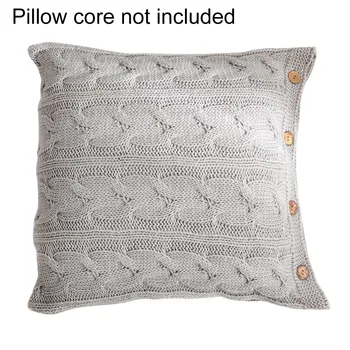 Pillow Case decoration Pillow Cover Icelandic Hair Pillow Cases Square Button Sofa Cushion Covers Knitted Pure Cotton 45x45cm
Pillow Case decoration Pillow Cover Icelandic Hair Pillow Cases Square Button Sofa Cushion Covers Knitted Pure Cotton 45x45cm