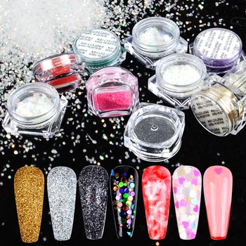 ZKO 1 Box Mix Glitter Nail Art Powder Flakes Holographics Sequins for Manicuring Nail Decorations Shining Tips
ZKO 1 Box Mix Glitter Nail Art Powder Flakes Holographics Sequins for Manicuring Nail Decorations Shining Tips