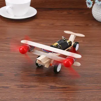 Wood Airplane DIY Model for Students Science Experimental Educational Learning Twin Blades Electric Skating Aircraft Kit Toy
Wood Airplane DIY Model for Students Science Experimental Educational Learning Twin Blades Electric Skating Aircraft Kit Toy