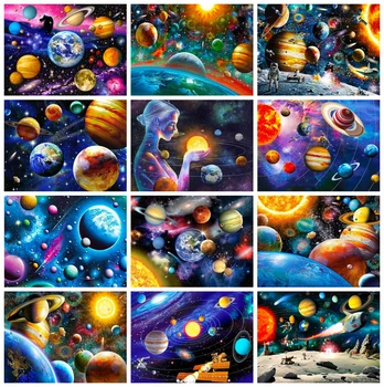 Huacan 5D Diamond Painting Outer Space Full Square Diamond Embroidery Space Planet Needlework Home Decor 
Huacan 5D Diamond Painting Outer Space Full Square Diamond Embroidery Space Planet Needlework Home Decor