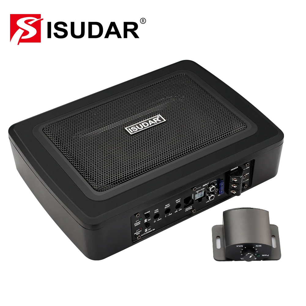 Автомобильный усилитель сабвуфера ISUDAR SU6901 встроенный мощный активный Hi-Fi