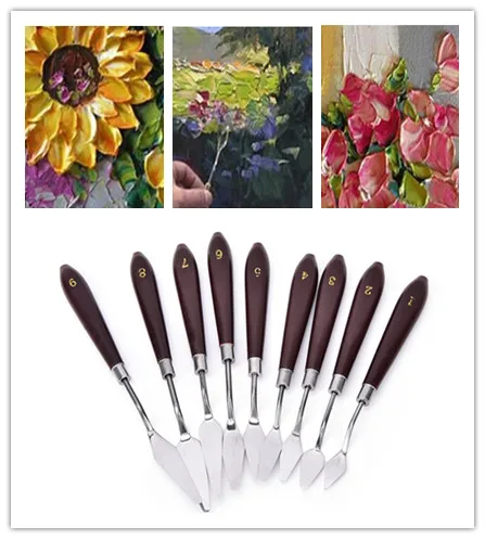 1PC Professional Stainless Steel Painting Palette Knife Oil Paint Spatula Palette Tool Mixing Scraper Art Tool 18 Sizes
1PC Professional Stainless Steel Painting Palette Knife Oil Paint Spatula Palette Tool Mixing Scraper Art Tool 18 Sizes