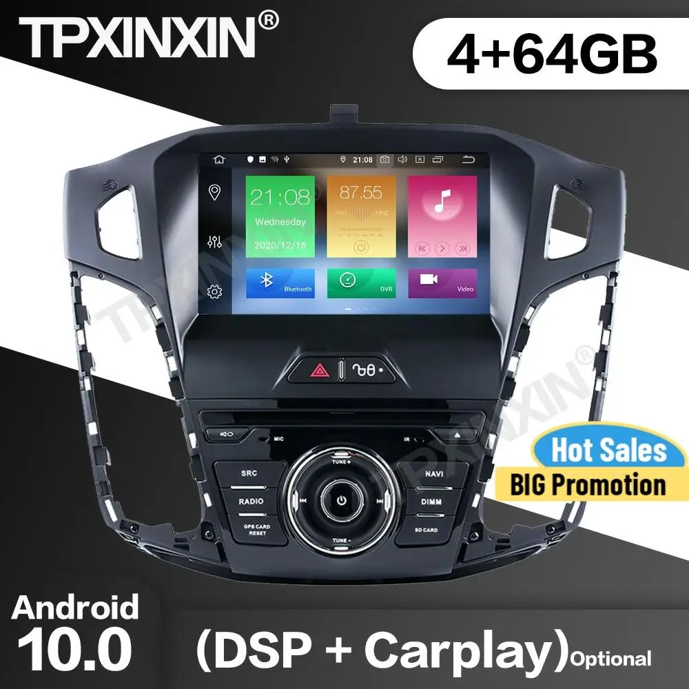 Автомагнитола 2 Din, 64 ГБ, DSP, стереоприемник Android10.0 для Ford Focus 2012 2013 2014, GPS-навигация, мультимедийный плеер, записывающее устройство, головное устройство
Автомагнитола 2 Din, 64 ГБ, DSP, стереоприемник Android10.0 для Ford Focus 2012 2013 2014, GPS-навигация, мультимедийный плеер, записывающее устройство, головное устройство