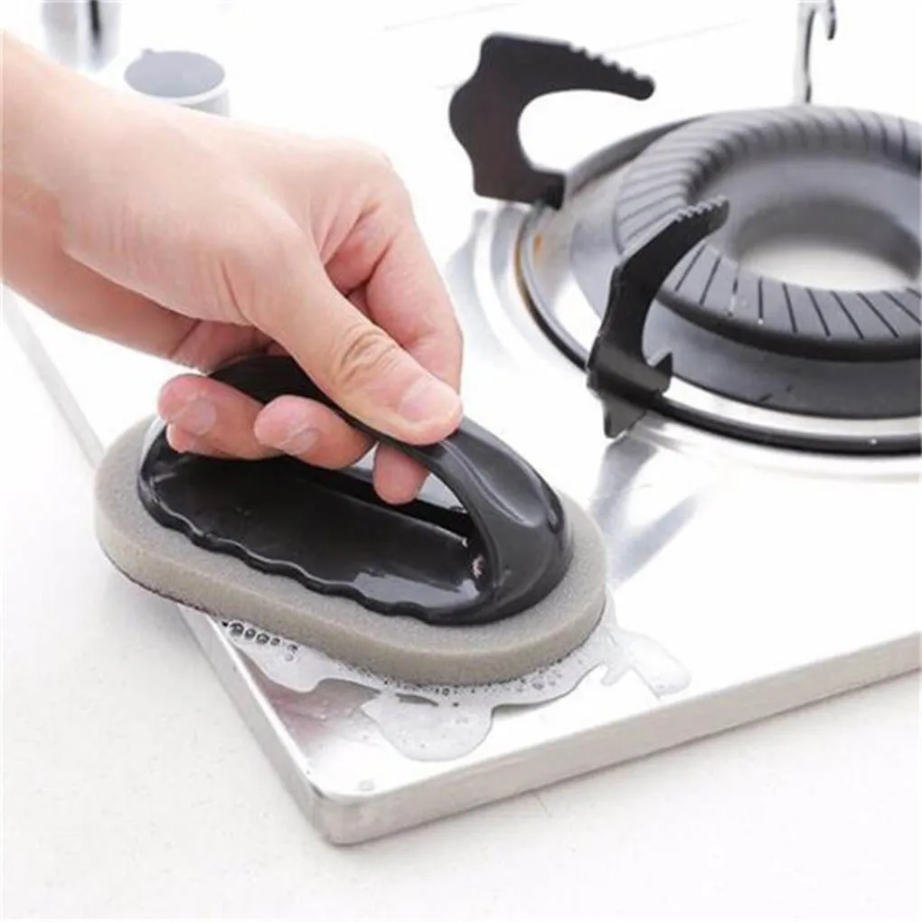 Handle Cleaning Sponge Emery Surface Brush Strong Decontamination Home Kitchen Cleaning Tool
Handle Cleaning Sponge Emery Surface Brush Strong Decontamination Home Kitchen Cleaning Tool