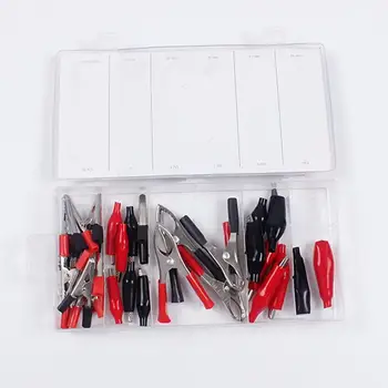 28Pc Alligator Clip Current Clip Small Clip Alligator Clip Assortment Set Test Lead Electrical Battery Clamp Connector
28Pc Alligator Clip Current Clip Small Clip Alligator Clip Assortment Set Test Lead Electrical Battery Clamp Connector