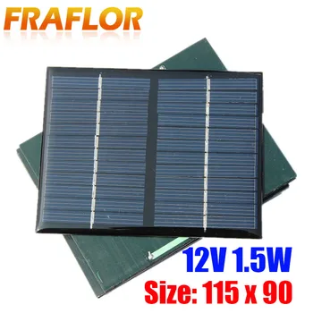 Polycrystalline DIY Battery Silicon 12V 1.5W Solar Panel Standard Epoxy Power Charge Module 115x90mm Mini Solar Cell Charger
Polycrystalline DIY Battery Silicon 12V 1.5W Solar Panel Standard Epoxy Power Charge Module 115x90mm Mini Solar Cell Charger