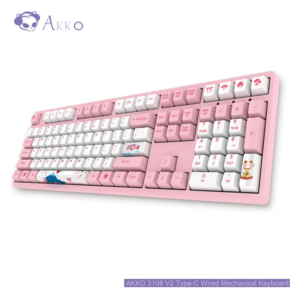 AKKO 3108 V2 Mechanical Gaming Keyboard Type-C Wired 108 Key PBT Keycap World Tour Series Tokyo for Home Office Gaming
AKKO 3108 V2 Mechanical Gaming Keyboard Type-C Wired 108 Key PBT Keycap World Tour Series Tokyo for Home Office Gaming