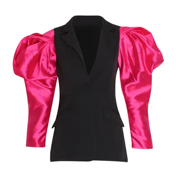 Patchwork Hit Color Women's Blazer Puff Sleeve Notched Female Blazers 2020 Spring Plus Size Fashion New Clothing 2020
Patchwork Hit Color Women's Blazer Puff Sleeve Notched Female Blazers 2020 Spring Plus Size Fashion New Clothing 2020