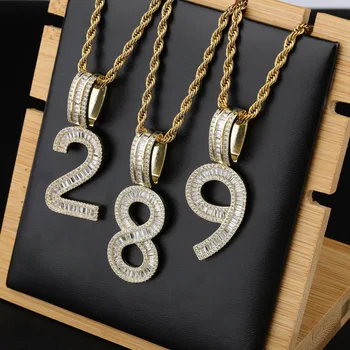 Digital pendant micro-inlaid crystal zircon hip-hop male female couple necklace gold birthday gift personality jewelry
Digital pendant micro-inlaid crystal zircon hip-hop male female couple necklace gold birthday gift personality jewelry