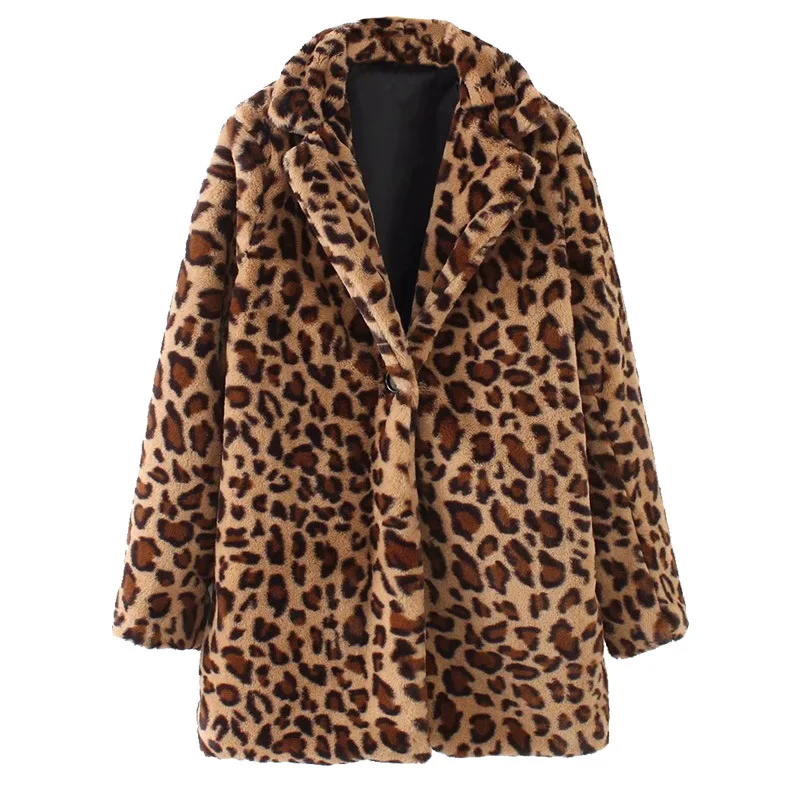 Popular Western Style Fluffy Leopord Pattern Overcoat Mid-length Soft Coat Winter Women's
Popular Western Style Fluffy Leopord Pattern Overcoat Mid-length Soft Coat Winter Women's
