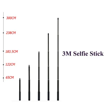 3M Selfie Stick Aluminum Alloy Five-section Extension Rod For Insta360 One X/OSMO Action/Pocket/Gopro/Sjcam Camera Accessories
3M Selfie Stick Aluminum Alloy Five-section Extension Rod For Insta360 One X/OSMO Action/Pocket/Gopro/Sjcam Camera Accessories