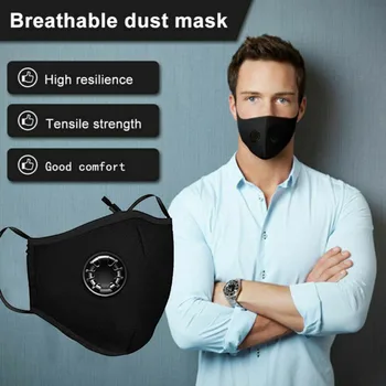 Cotton Face Mask PM2.5 Mask Activated Carbon Mask Filter-Washable Double valve 
Cotton Face Mask PM2.5 Mask Activated Carbon Mask Filter-Washable Double valve