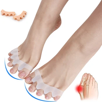 1Pair Toe Silicone Corrector Spacer Separator Straightener Spreader Covering Bunion Flexible Touch Comfort Washable Foot Care
1Pair Toe Silicone Corrector Spacer Separator Straightener Spreader Covering Bunion Flexible Touch Comfort Washable Foot Care