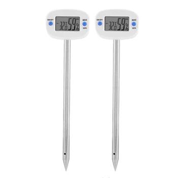 TA290 Digital Soil Temperature Moisture Meter Tester Hygrometer Temperature Humidity Tester with Probe Stainless Steel Needle fo
TA290 Digital Soil Temperature Moisture Meter Tester Hygrometer Temperature Humidity Tester with Probe Stainless Steel Needle fo