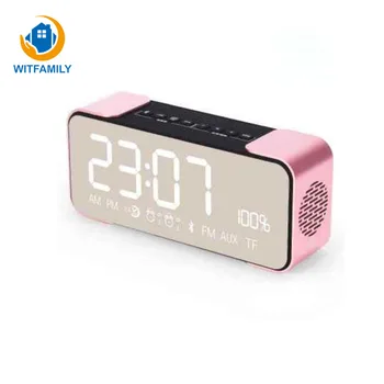 Mirror Display Alarm Clock Mini Wireless Bluetooth Audio Function Speakers MP3 Cards FM Radio Free Alarm Setting
Mirror Display Alarm Clock Mini Wireless Bluetooth Audio Function Speakers MP3 Cards FM Radio Free Alarm Setting