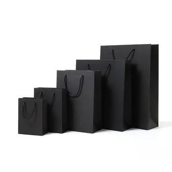 Vertical Version Black High Quality Simple Paper Gift Bag Kraft Paper Candy Box with Handle Wedding Birthday Party Gift Package
Vertical Version Black High Quality Simple Paper Gift Bag Kraft Paper Candy Box with Handle Wedding Birthday Party Gift Package