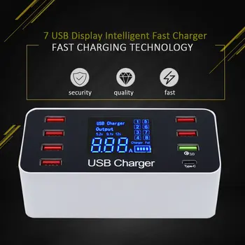3.0 Led Display 8-Port Multi-Usb Fast Charger Fast Charging Multiple Usb Hub Universal Mobile Phone Charging Station Charger
3.0 Led Display 8-Port Multi-Usb Fast Charger Fast Charging Multiple Usb Hub Universal Mobile Phone Charging Station Charger