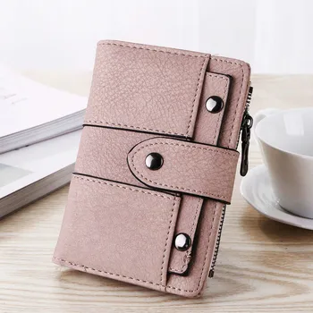 Women Wallet Simple Retro Rivets Short Wallet Coin Purse Card Holders Handbag for Girls Purse Small Wallet Ladies Bolsa Feminina 
Women Wallet Simple Retro Rivets Short Wallet Coin Purse Card Holders Handbag for Girls Purse Small Wallet Ladies Bolsa Feminina
