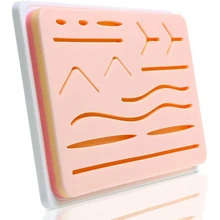 Suture Practice Kit, Multi-Wound Suture Module, Reusable Silicon Suture Pad Suture Kit for Training and Practice
Suture Practice Kit, Multi-Wound Suture Module, Reusable Silicon Suture Pad Suture Kit for Training and Practice