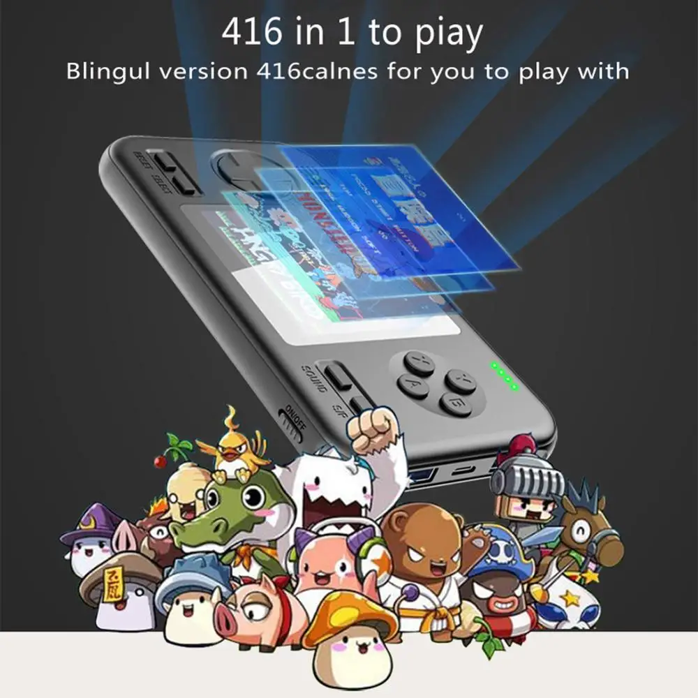 Game Console 8000mAh Video Game Retro Handheld 2.8inch Screen Portable Children Game Players Portable Charger Built-in 416 Game
Game Console 8000mAh Video Game Retro Handheld 2.8inch Screen Portable Children Game Players Portable Charger Built-in 416 Game