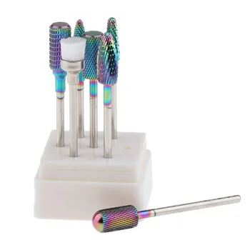 7Pcs/Set Tungsten Steel Carbide Nail Drill Bits Kit Box Manicure Machine Accessories Milling Cutter Electric Nail File Rainbow
7Pcs/Set Tungsten Steel Carbide Nail Drill Bits Kit Box Manicure Machine Accessories Milling Cutter Electric Nail File Rainbow