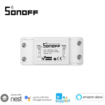 Sonoff Basic Wireless Switch Universal Module Timer Wifi Switch Smart Home Automation Remote Controller Via IOS Android
Sonoff Basic Wireless Switch Universal Module Timer Wifi Switch Smart Home Automation Remote Controller Via IOS Android
