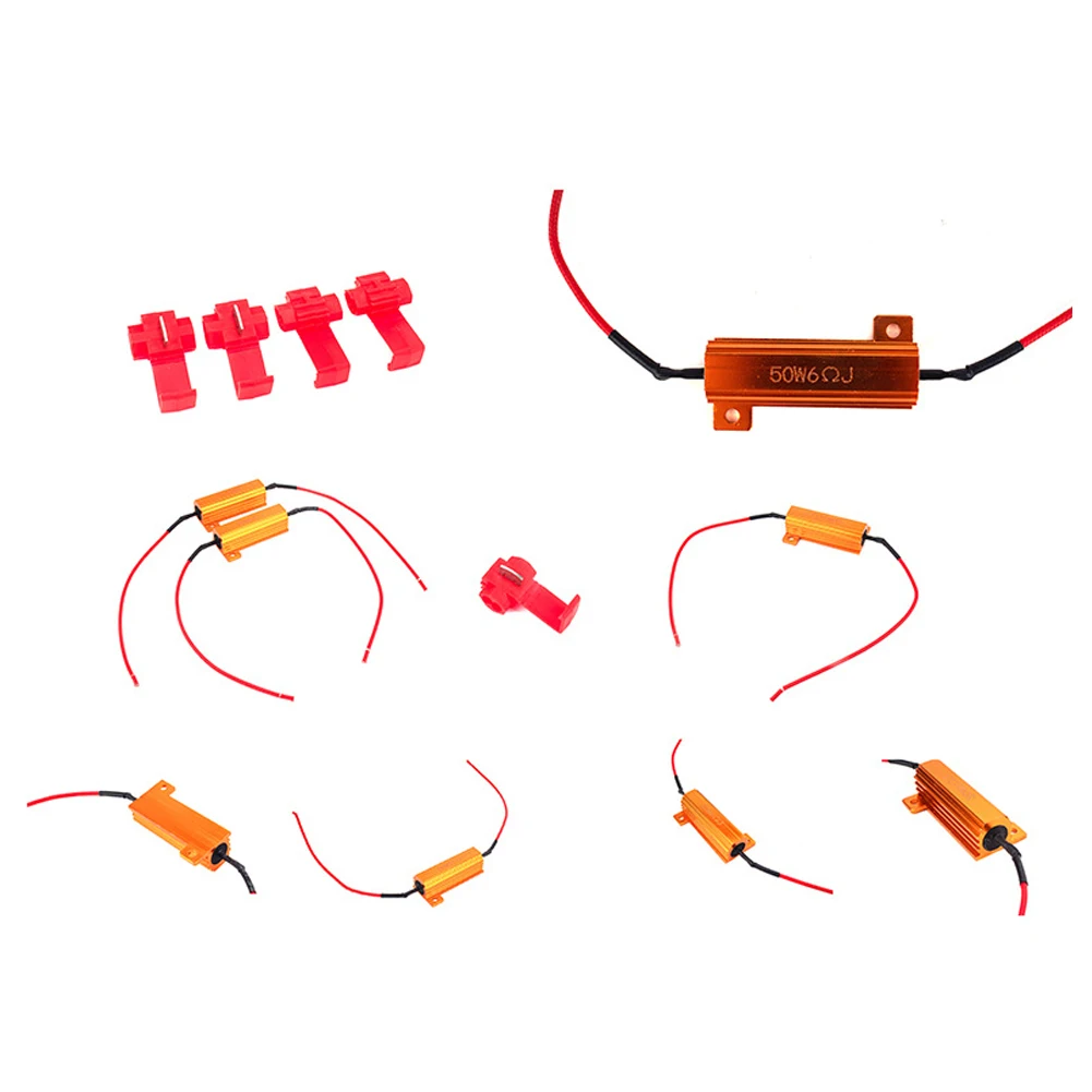 4pcs 50W 6ohm Load Resistor LED Turn Signal Light Blink Error Decorder LED Bulbs Light Error Free Code Solution
4pcs 50W 6ohm Load Resistor LED Turn Signal Light Blink Error Decorder LED Bulbs Light Error Free Code Solution