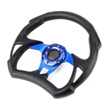 Racing steering wheel Sport Racing Style PU universal steering wheel 
Racing steering wheel Sport Racing Style PU universal steering wheel