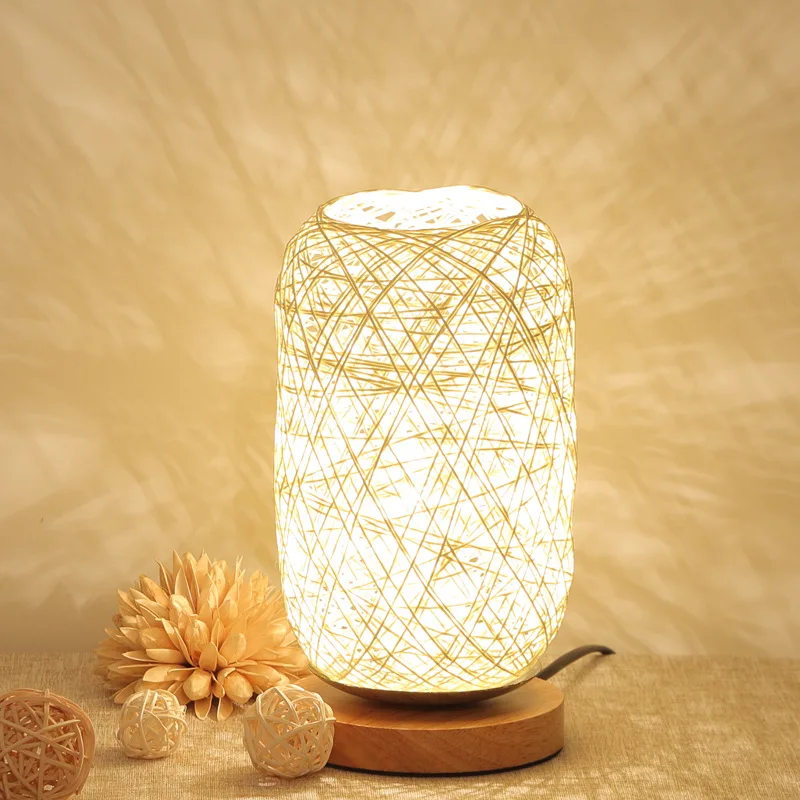 Cross-border bedroom bedside decoration creative LED night lamp solid wood hemp rattan ball lamp hemp ball lamp small lamp
Cross-border bedroom bedside decoration creative LED night lamp solid wood hemp rattan ball lamp hemp ball lamp small lamp