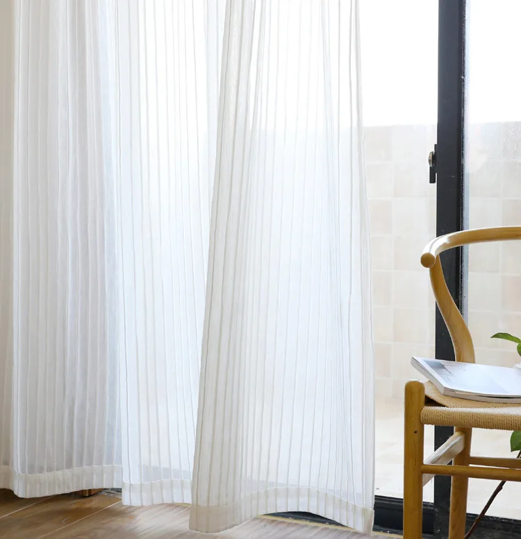 Simple and Modern Nordic Style White Gauze Korean Style Cotton and Linen Striped Screen Curtain for Living Room Bedroom
Simple and Modern Nordic Style White Gauze Korean Style Cotton and Linen Striped Screen Curtain for Living Room Bedroom