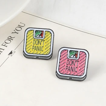 Red Yellow Weighing Scale Cute Lapel Metal Pins "DON'T PANIC" Fun Cartoon Brooches Badges Backpack Pins Jewelry Gift For Friends
Red Yellow Weighing Scale Cute Lapel Metal Pins "DON'T PANIC" Fun Cartoon Brooches Badges Backpack Pins Jewelry Gift For Friends