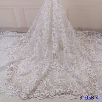 Latest African Sequin Laces Fabrics Embroidered Nigerian Tulle Lace Fabric High Quality White French Net Lace Material GD3105B-4
Latest African Sequin Laces Fabrics Embroidered Nigerian Tulle Lace Fabric High Quality White French Net Lace Material GD3105B-4