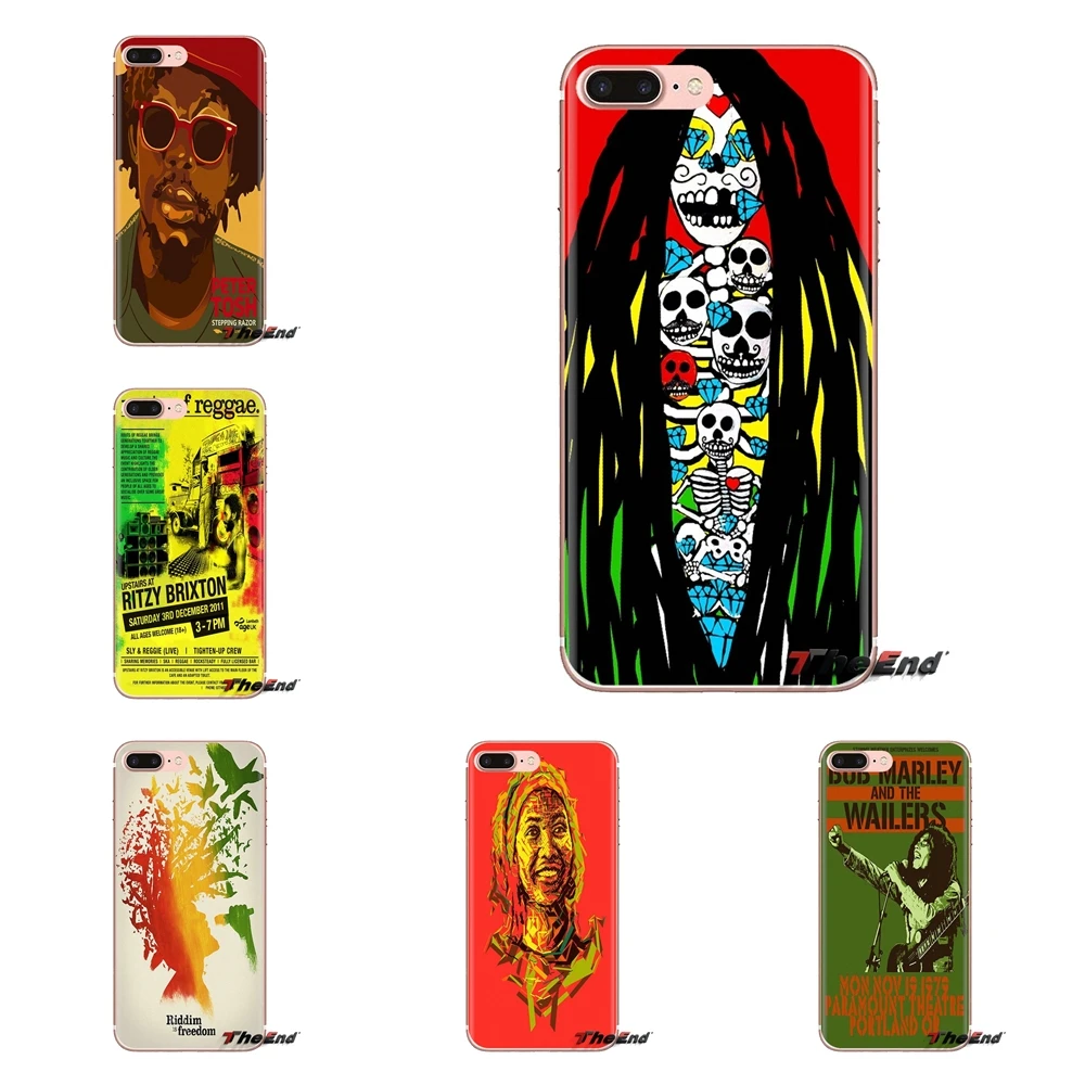 Soft Transparent Shell Covers For LG G3 G4 Mini G5 G6 G7 Q6 Q7 Q8 Q9 V10 V20 V30 X Power 2 3 K10 K4 K8 2017 Rasta Reggae Series |