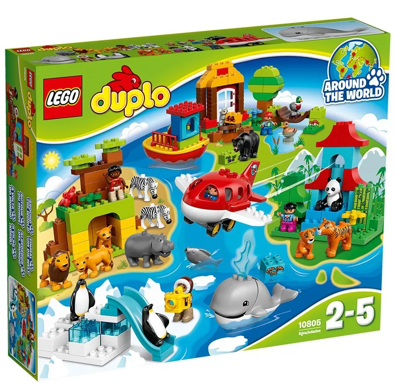 Duplo Series 10805 Global Animal Large Collection Toy Building Blocks Early Childhood Educational